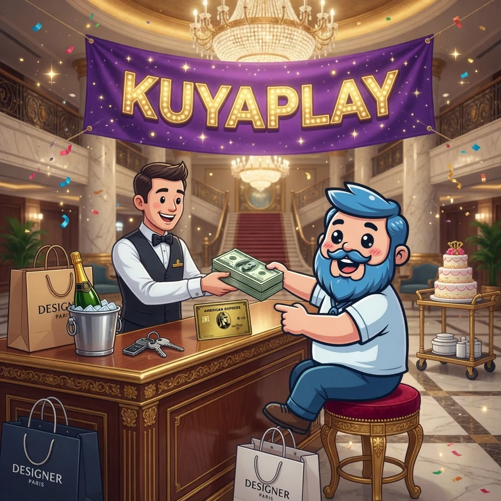 KuyaPlay about page hero banner featuring the calico cat mascot in a warm and welcoming pose against a gold and dark casino background